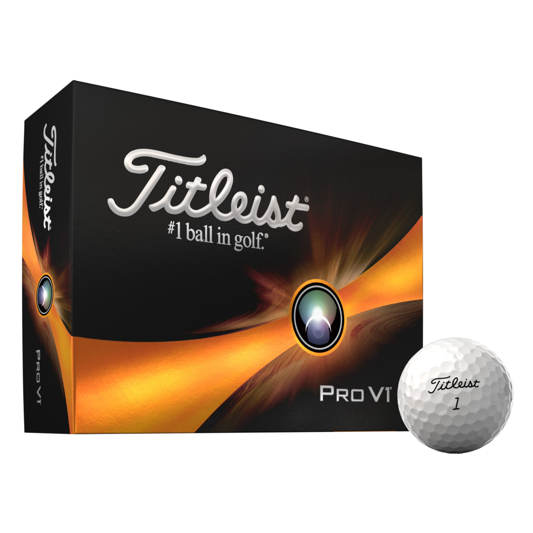 image of a dozen Titleist Pro V1 golf balls