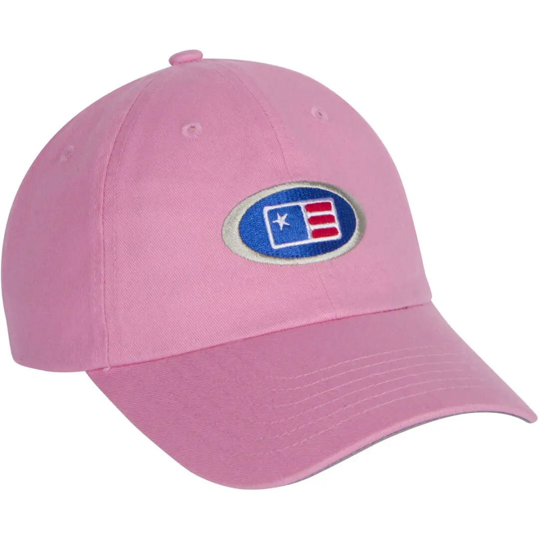 Pink US Kids golf hat